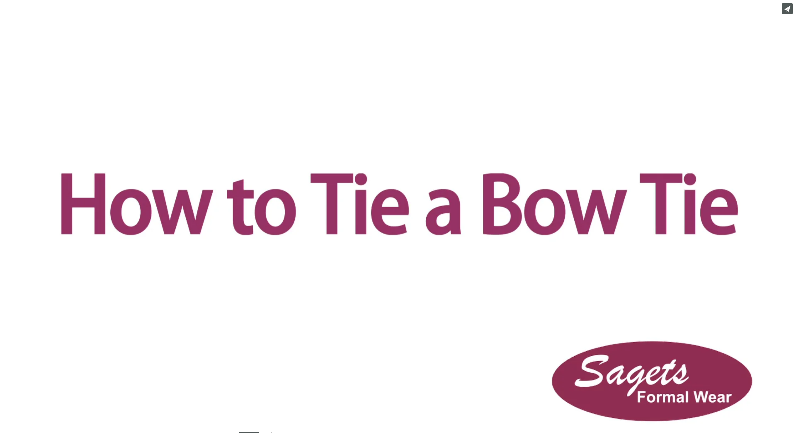 how to tie a bow tie