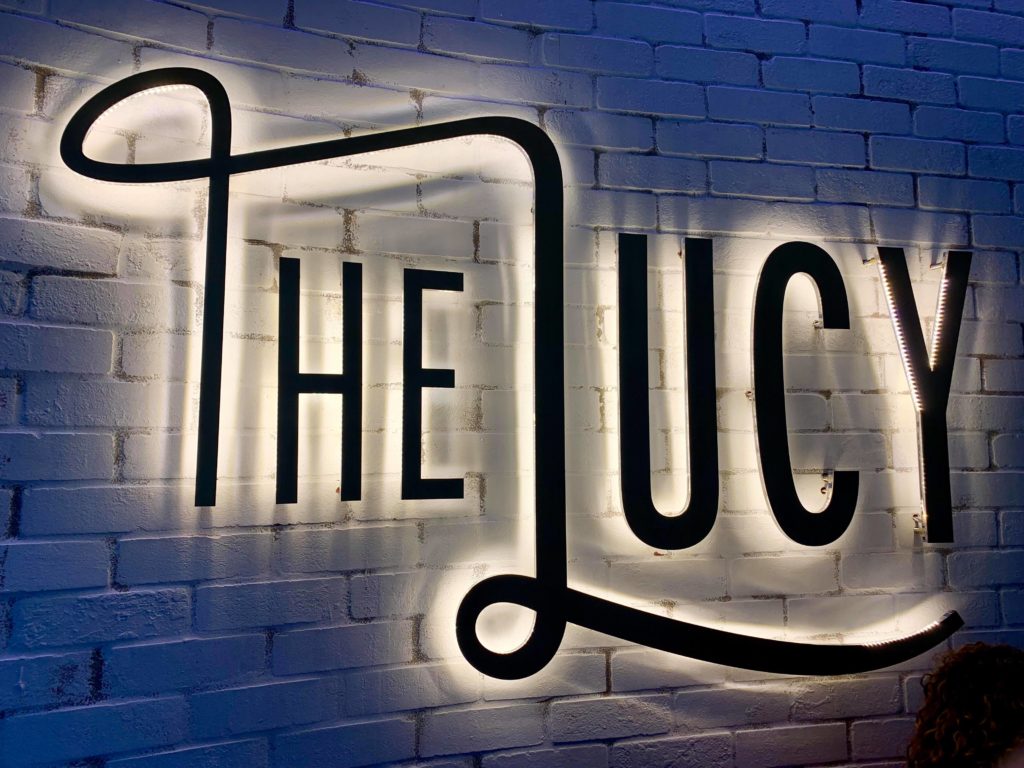 The Lucy by Cescaphe Lighted Sign Philadelphia Wedding Venue